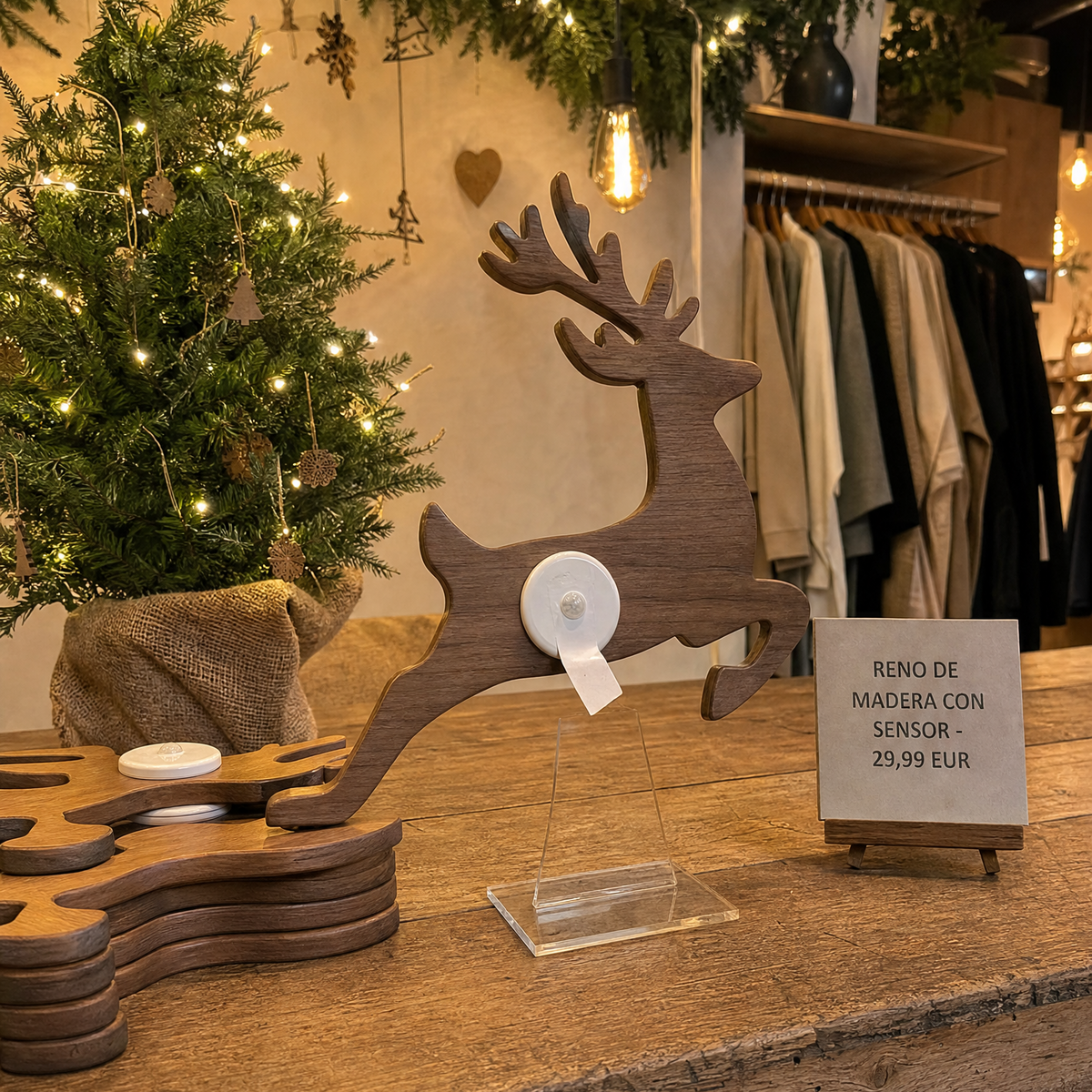 DeerGlowβ’ Press On Reindeer light