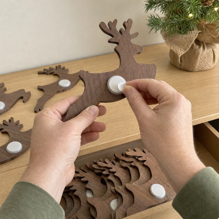 DeerGlow™ Press On Reindeer light